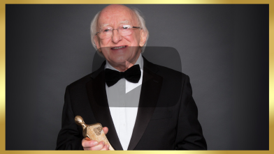 
President Michael D. Higgins receives Honorary Award at IFTA 2014
