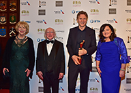 IFTA CEO Aine Moirarty, Liam Neeson, President Higgins and his wifet